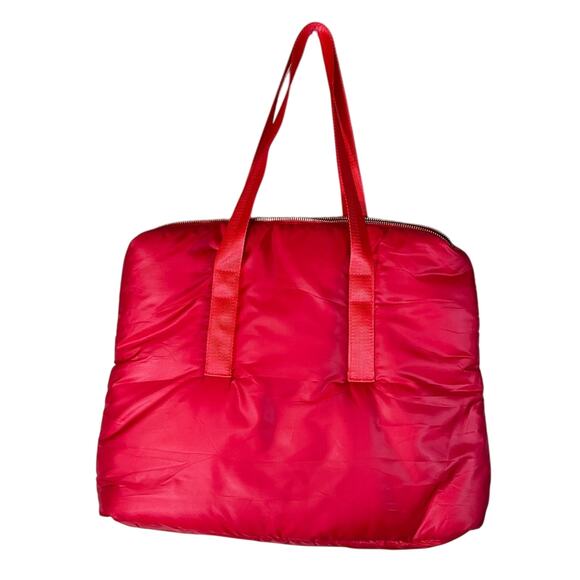 Carolina Herrera Red Puffy Tote Bag - Picture 2 of 9
